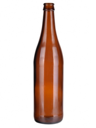 650ml Amber Glass Beer Bottle with Crown Cap