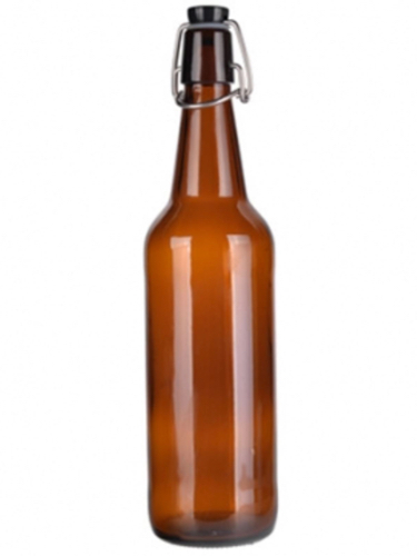 750ml Amber Glass Beer Bottle with Swing Top